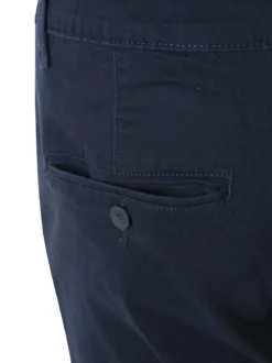 3-D Jeans Pantaloni da uomo slim fit in cotone taglie grandi - blu scuro