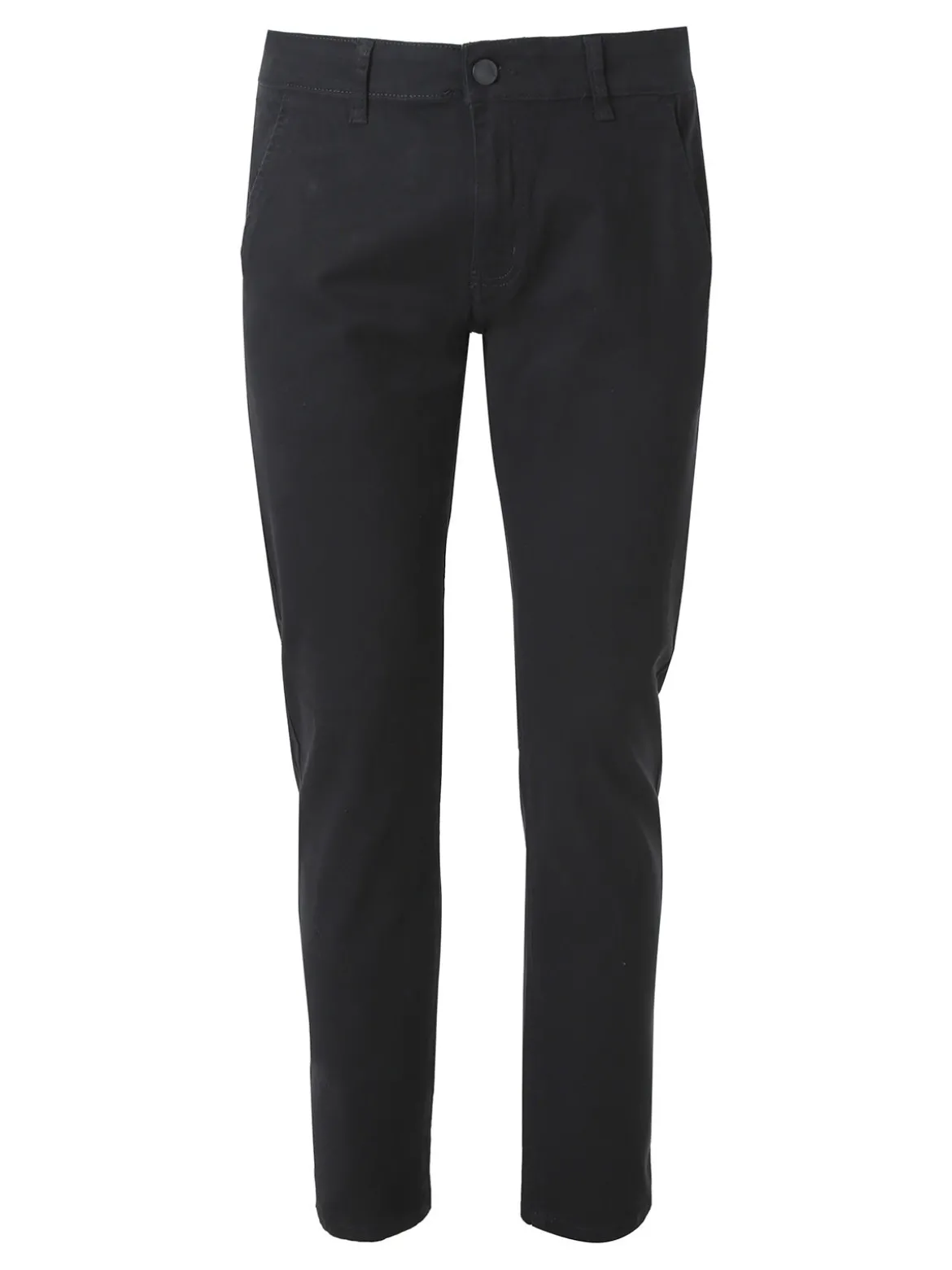 3-D Jeans Pantaloni da uomo slim fit in cotone taglie grandi - nero