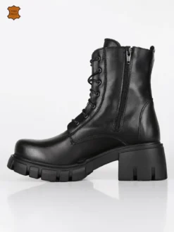 Dolce Moda Anfibi in pelle con tacco