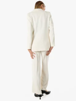 Doremi Completo elegante da donna con giacca e pantaloni - panna