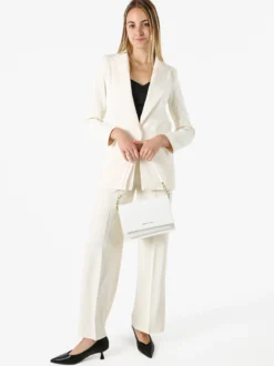 Doremi Completo elegante da donna con giacca e pantaloni - panna