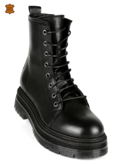 Eclipse Anfibi in pelle donna con plateau