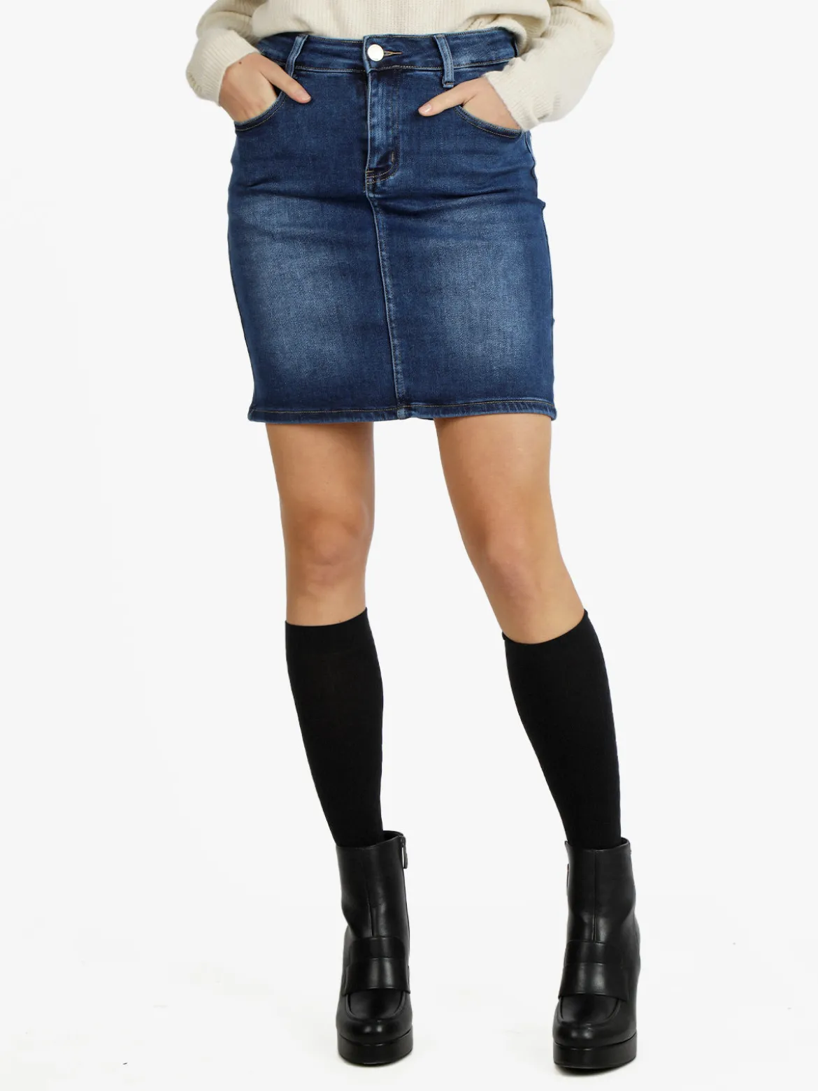 Eilous Jeans Gonna in jeans da donna