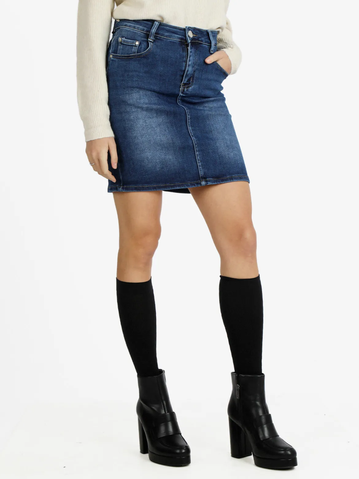 Eilous Jeans Gonna in jeans da donna