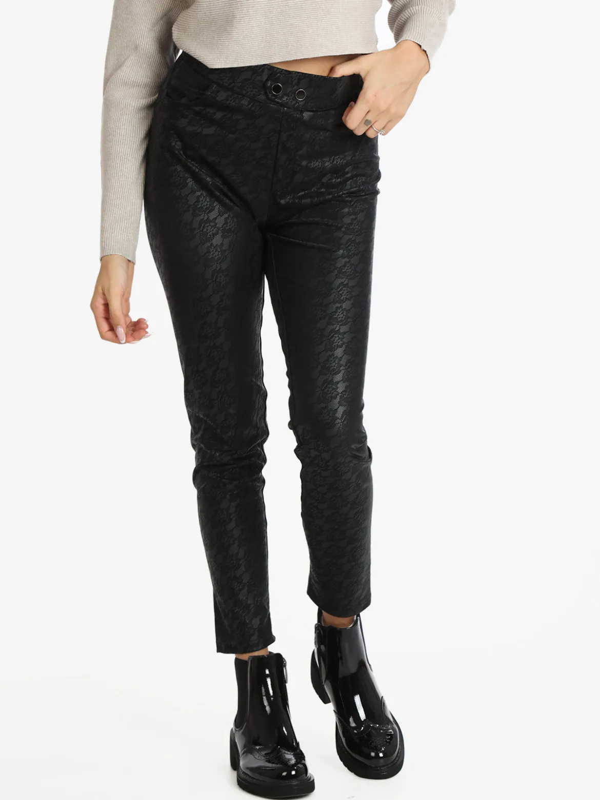 Eletta Leggings donna con ricami