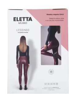 Eletta Leggings donna in ecopelle - militare