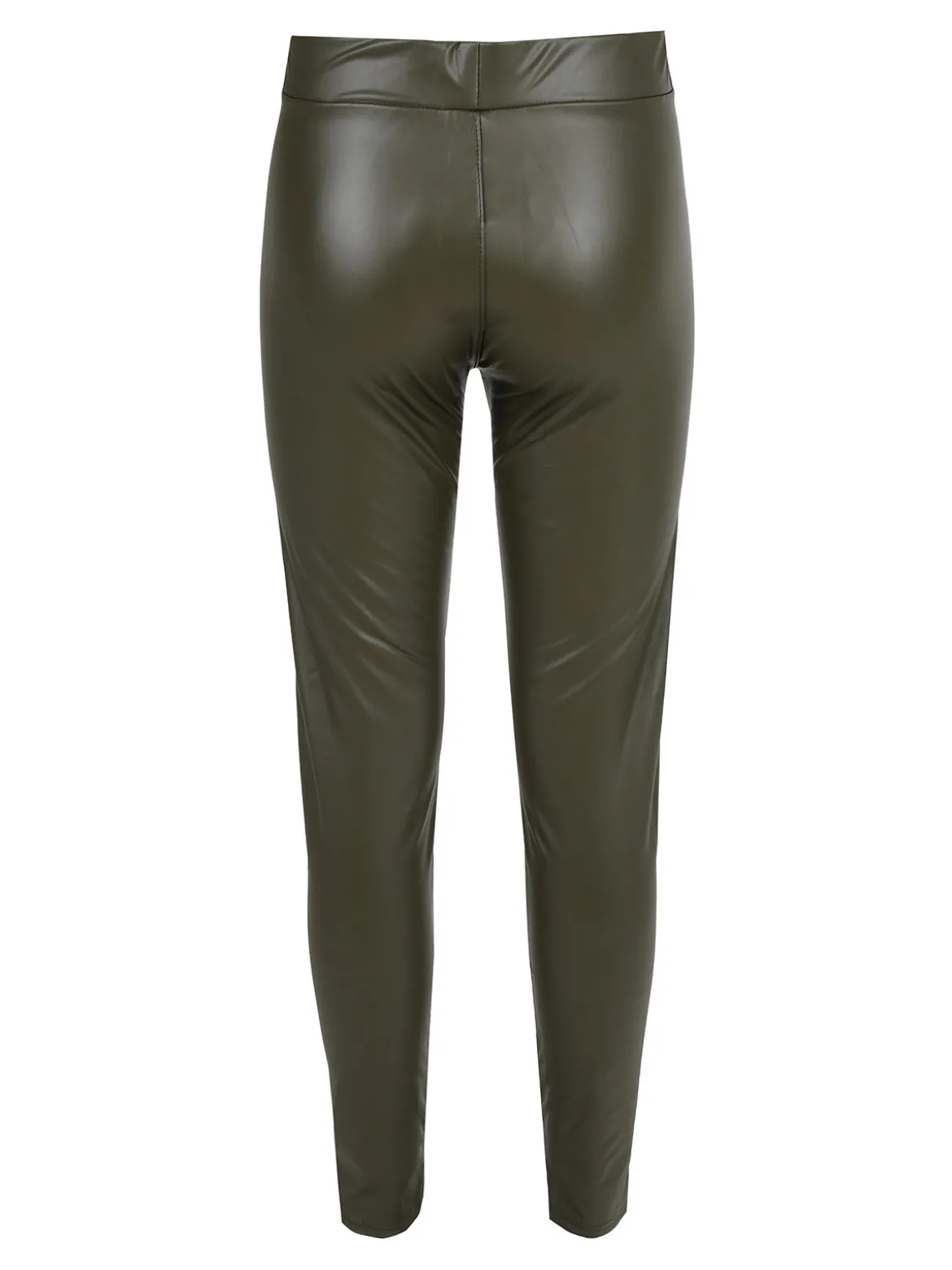 Eletta Leggings donna in ecopelle - militare