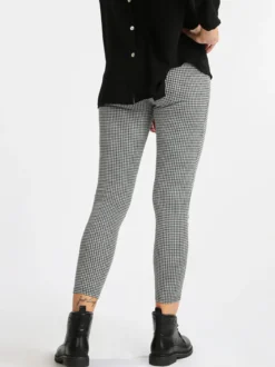 Eletta Leggings donna in pied de poule