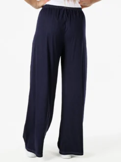 Eletta Pantaloni a palazzo da donna con coulisse - blu scuro