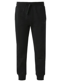 Ellesse Pantaloni tuta da uomo in felpa di cotone con coulisse e polsini - nero