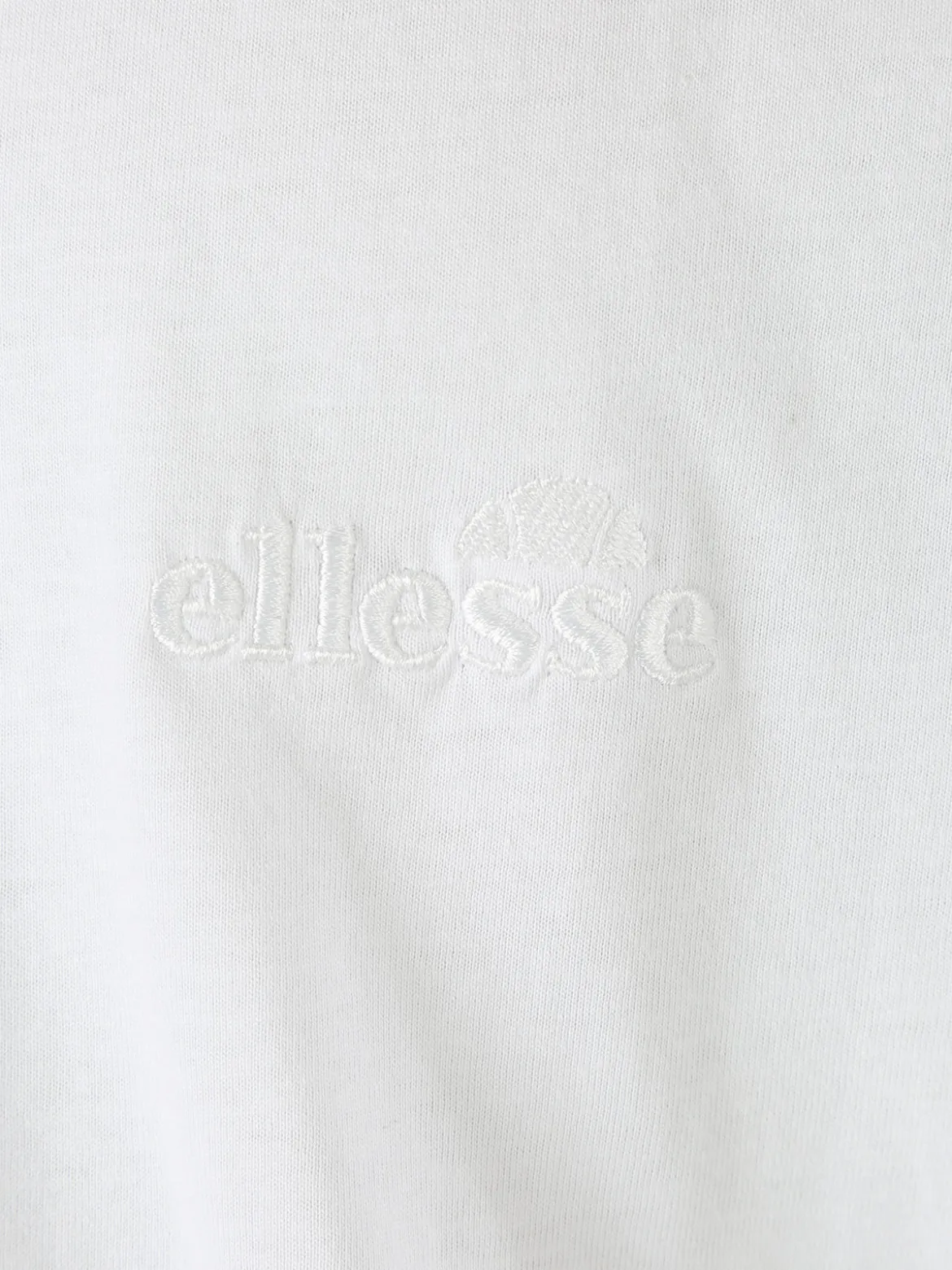 Ellesse T-shirt girocollo da uomo in cotone con logo - bianco