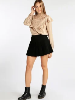 Elsa M. Blusa donna con inserti in macramè