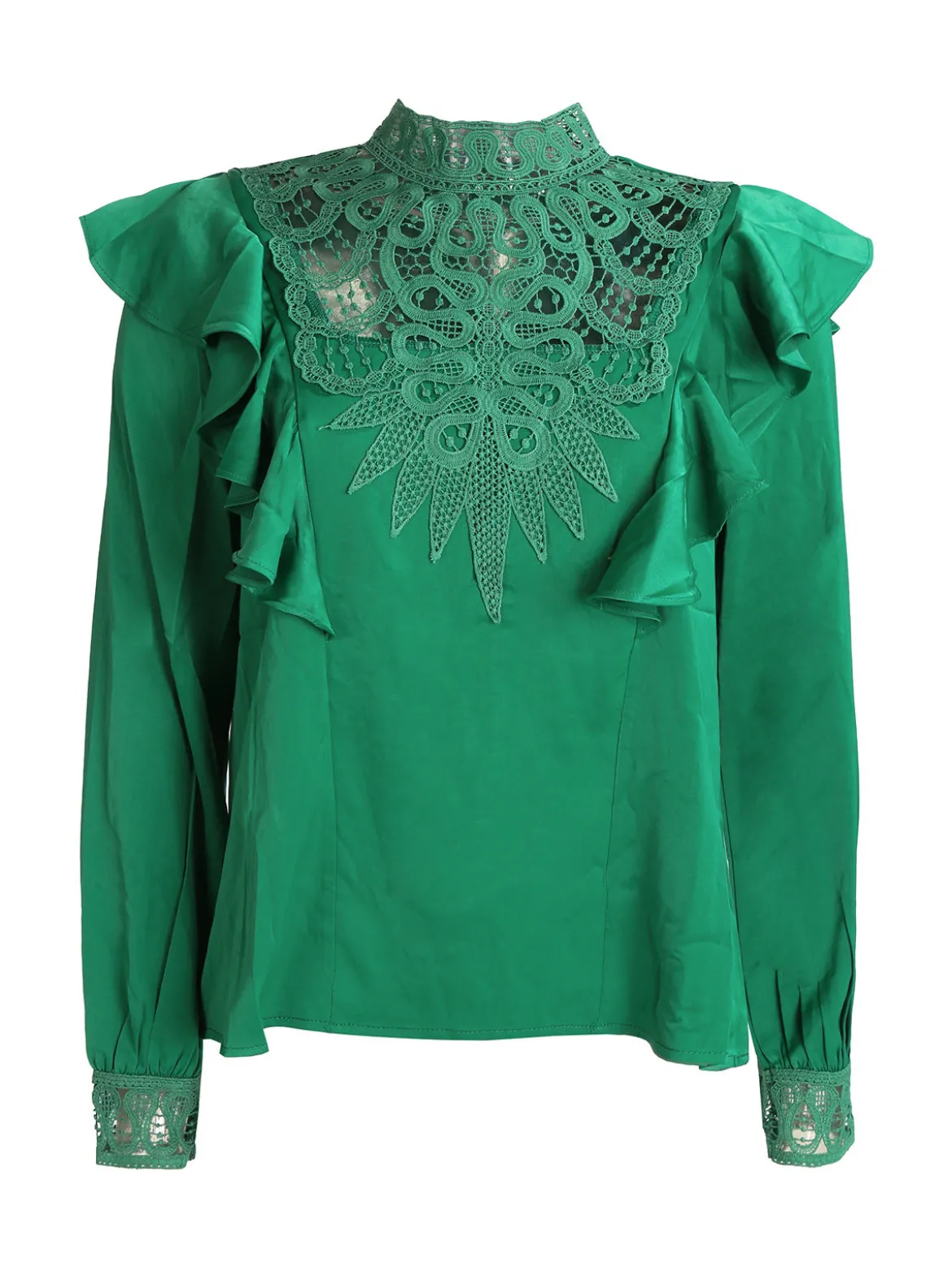 Elsa M. Blusa donna con inserti in macramè