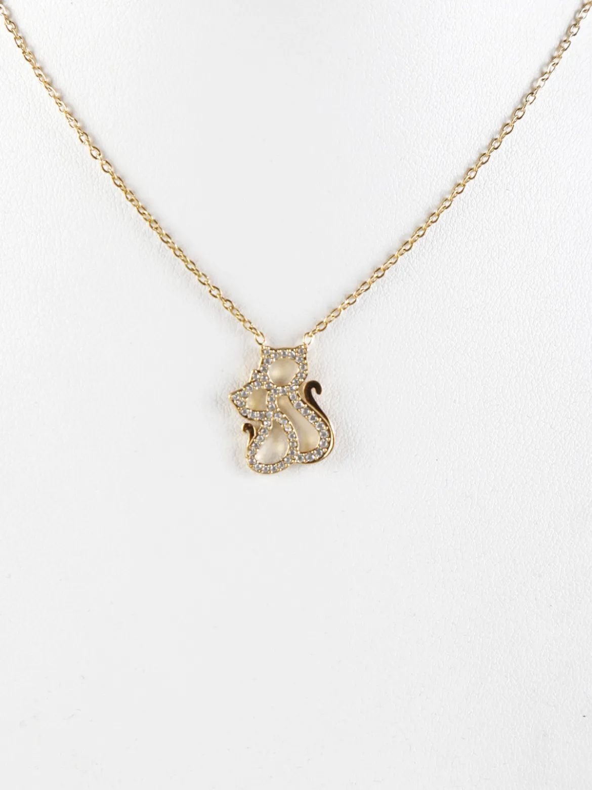 Emana Collana donna sottile con ciondolo di strass