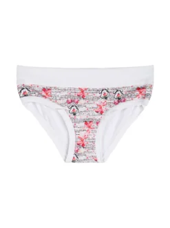 Emy Bimba Slip da bambina in cotone - bianco