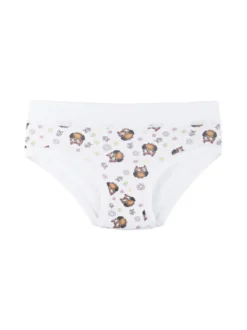 Emy Bimba Slip in cotone da bambina con gufi