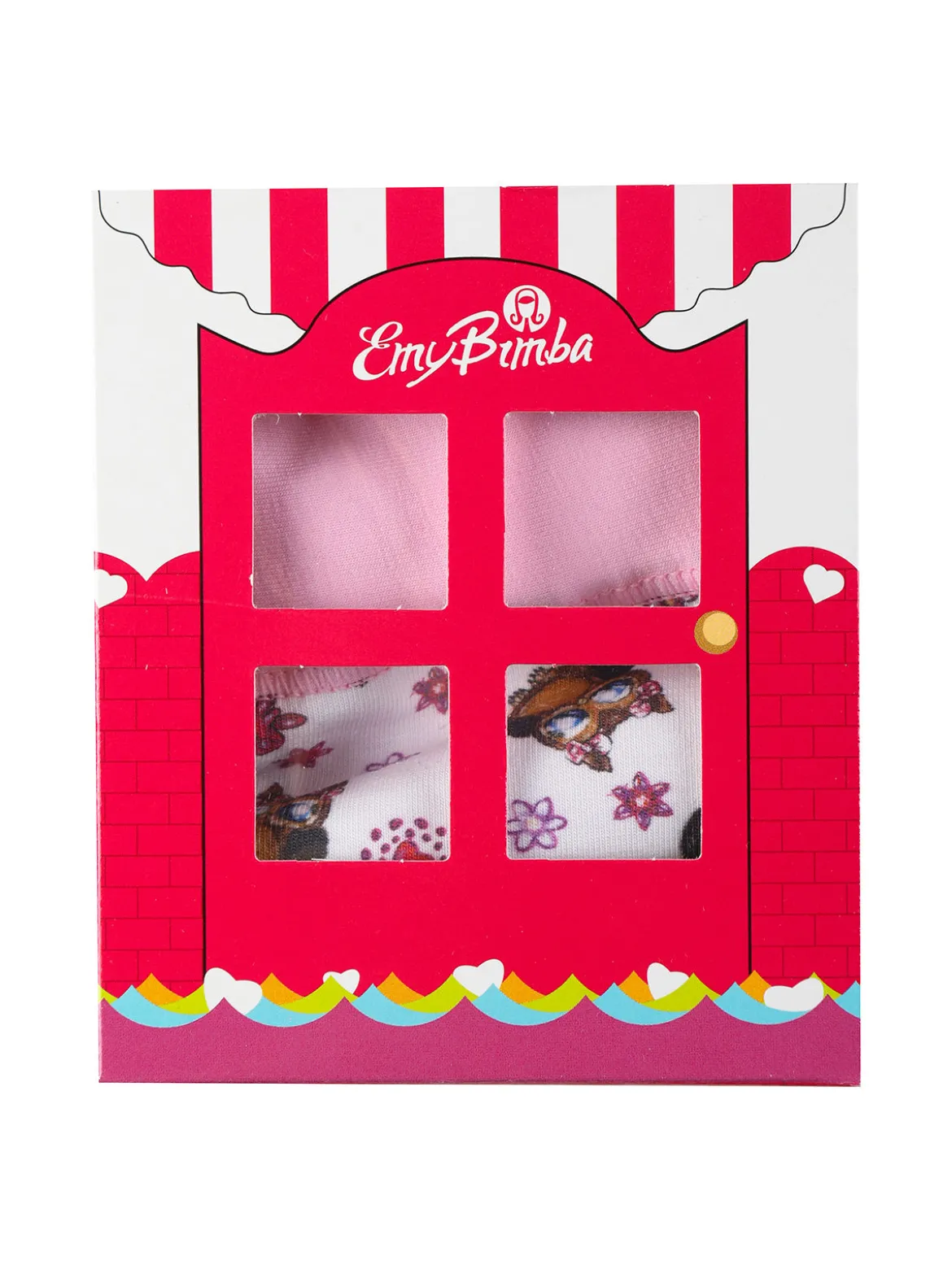 Emy Bimba Slip in cotone da bambina con gufi
