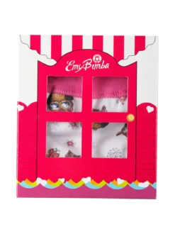 Emy Bimba Slip in cotone da bambina con gufi