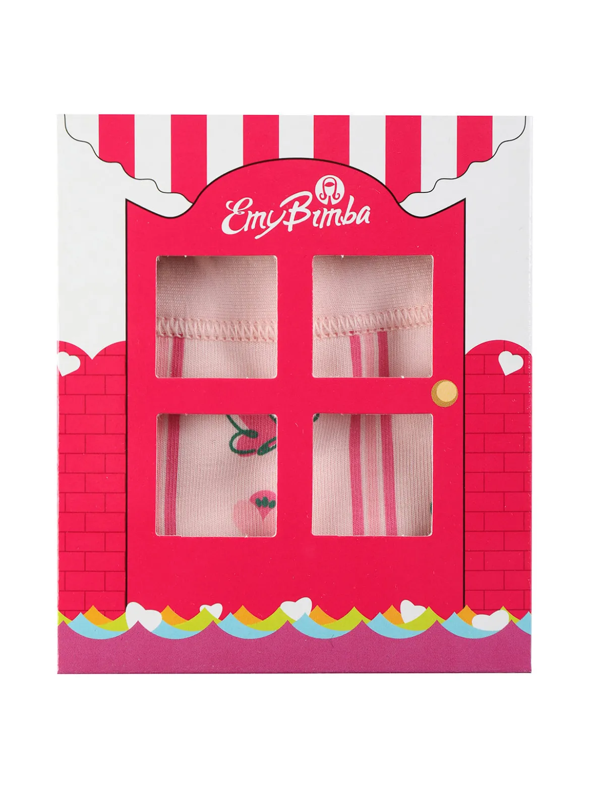 Emy Bimba Slip in cotone da bambina con stampe