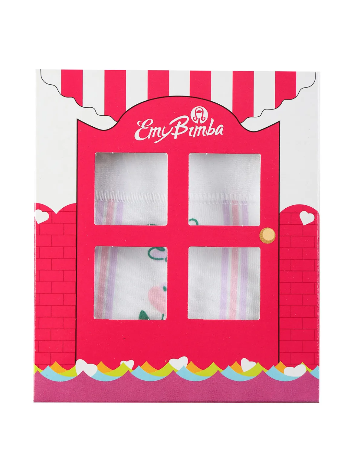Emy Bimba Slip in cotone da bambina con stampe