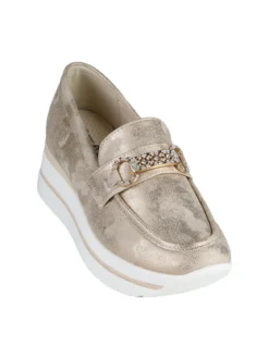 Energy Mocassini donna gioiello con zeppa platform