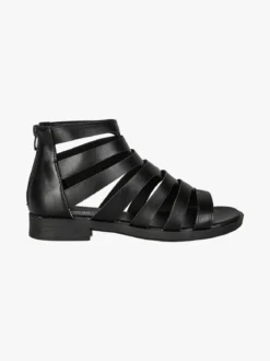 Energy Sandali bassi da donna con cerniera sul retro - nero
