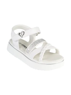 Energy Sandali da ragazza con platform e cinturino a strappo