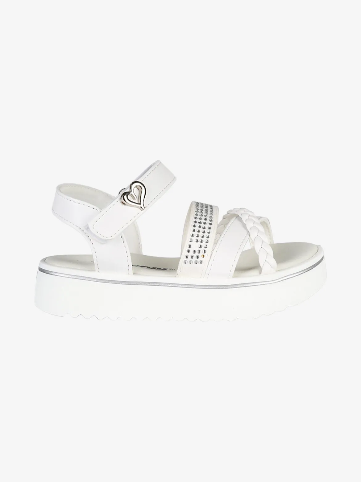Energy Sandali da ragazza con platform e cinturino a strappo