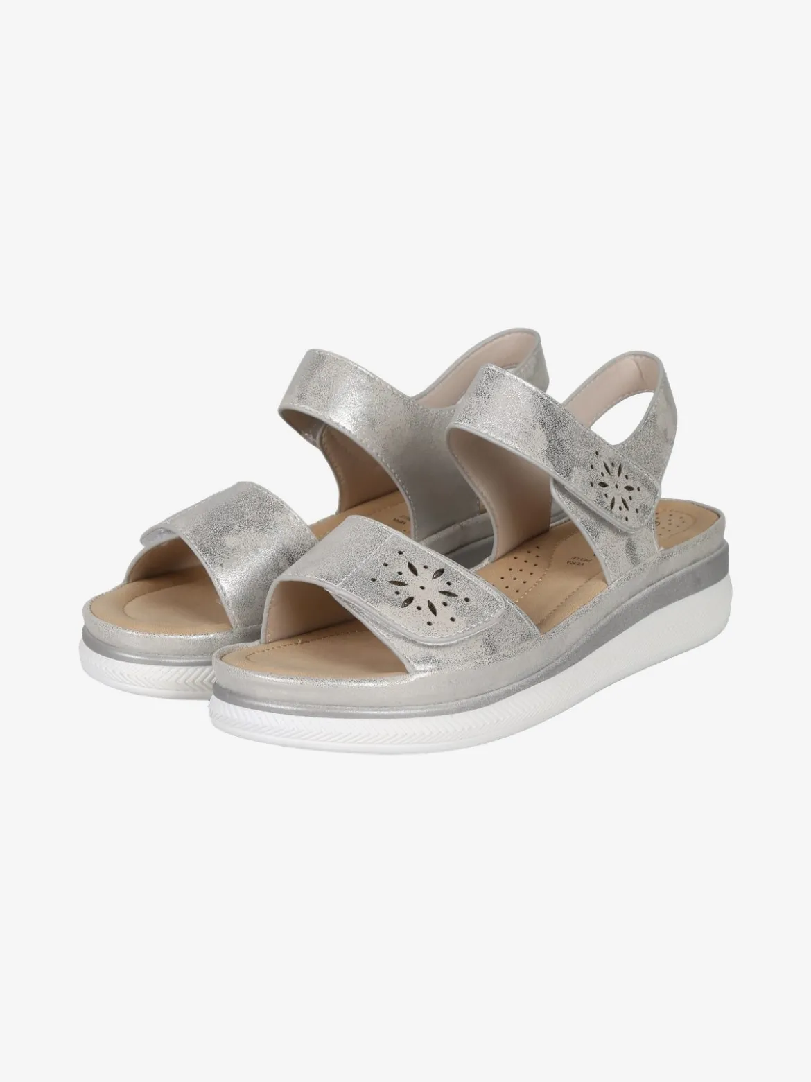 Energy Sandali donna con zeppa e cinturini a strappo
