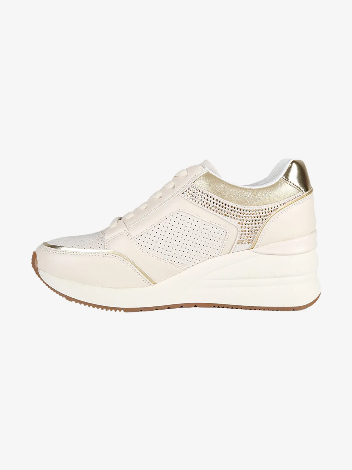 Energy Sneakers donna casual con strass e zeppa