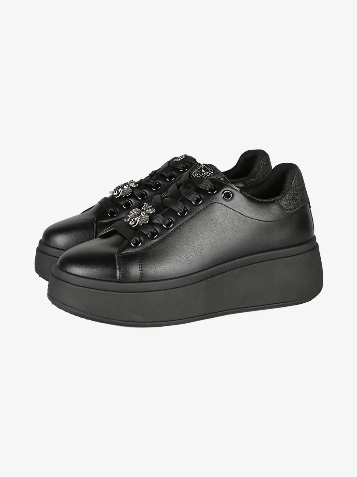 Energy Sneakers donna con platform - nero