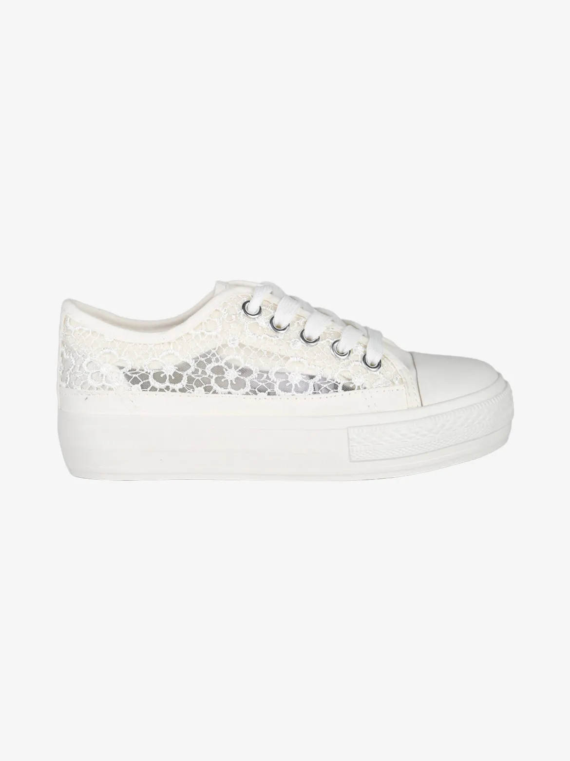 Energy Sneakers ragazza con platform in macramè