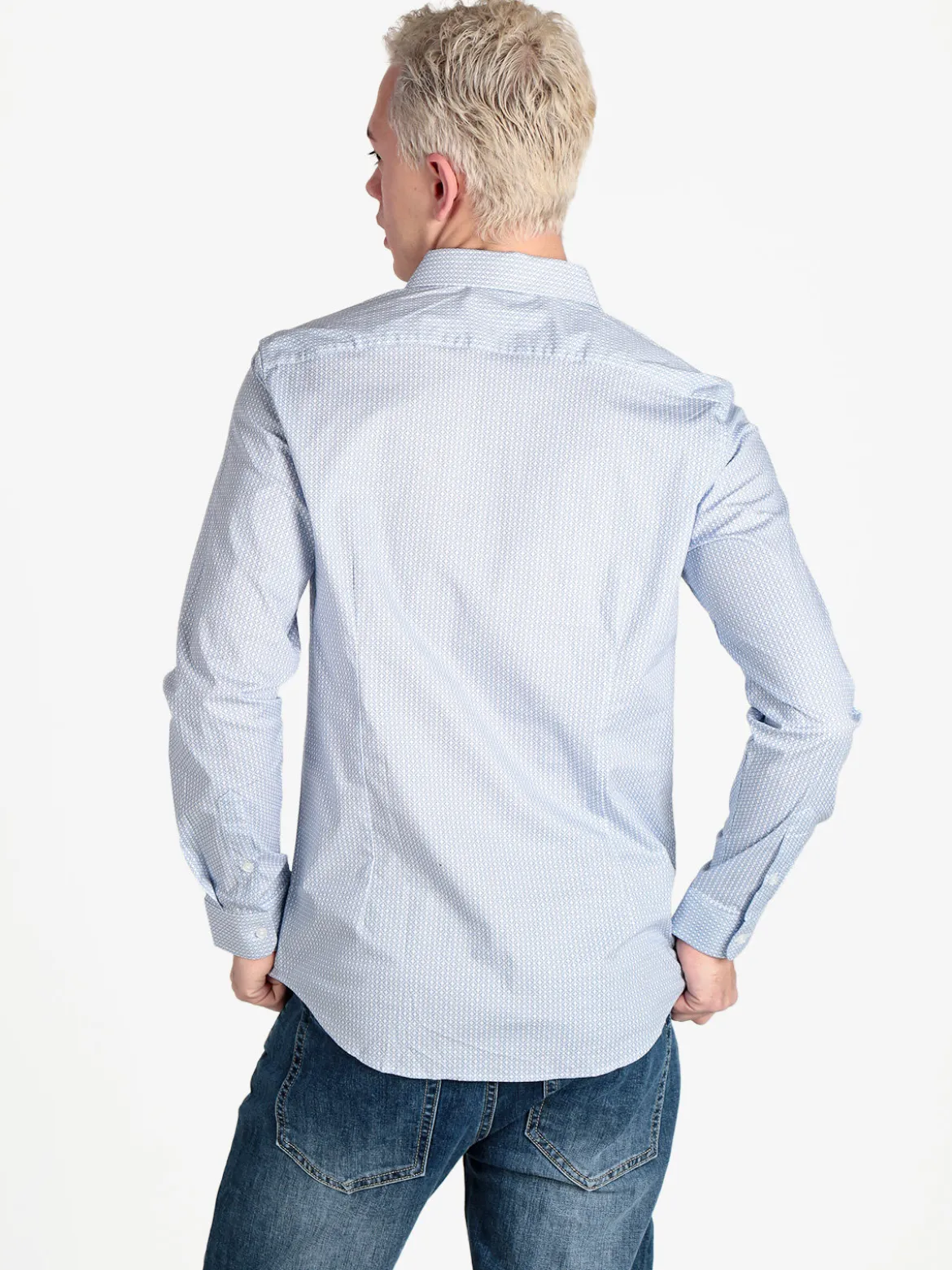 Enos Camicia da uomo slim fit con stampe