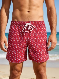 Enos Jeans Boxer da mare con stampe