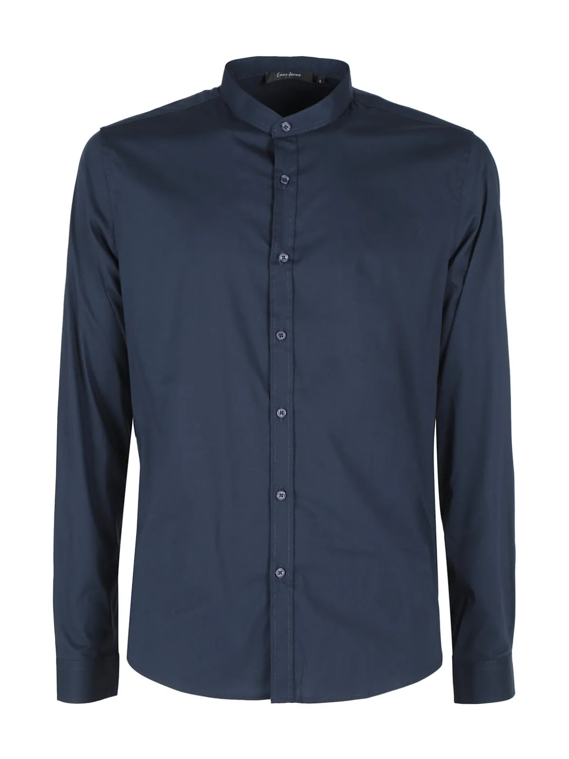 Enos Jeans Camicia uomo slim fit con colletto alla coreana