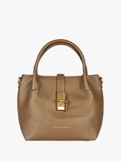 Enrico Coveri Borsa donna a mano con doppi manici - khaki