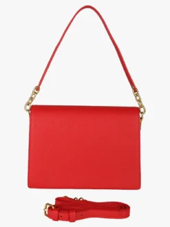 Enrico Coveri Borsa donna rigida in ecopelle con patta - rosso