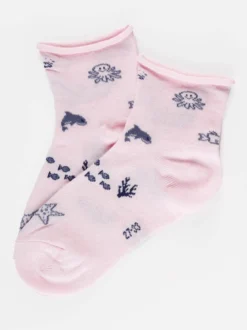 Enrico Coveri Calze corte bambina con stampe