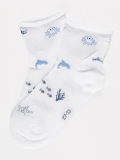 Enrico Coveri Calze corte bambina con stampe