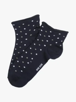 Enrico Coveri Calze corte da donna a pois - blu scuro