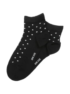 Enrico Coveri Calze corte da donna a pois - nero