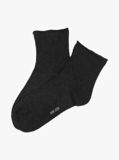 Enrico Coveri Calze corte da donna in caldo cotone - antracite