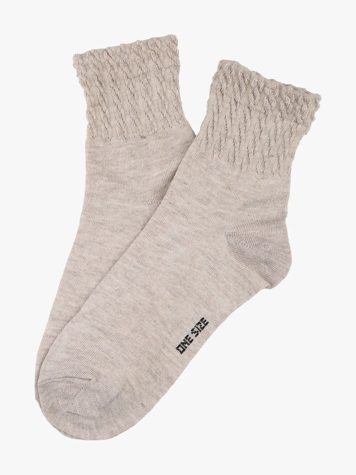 Enrico Coveri Calze corte da donna in caldo cotone - beige