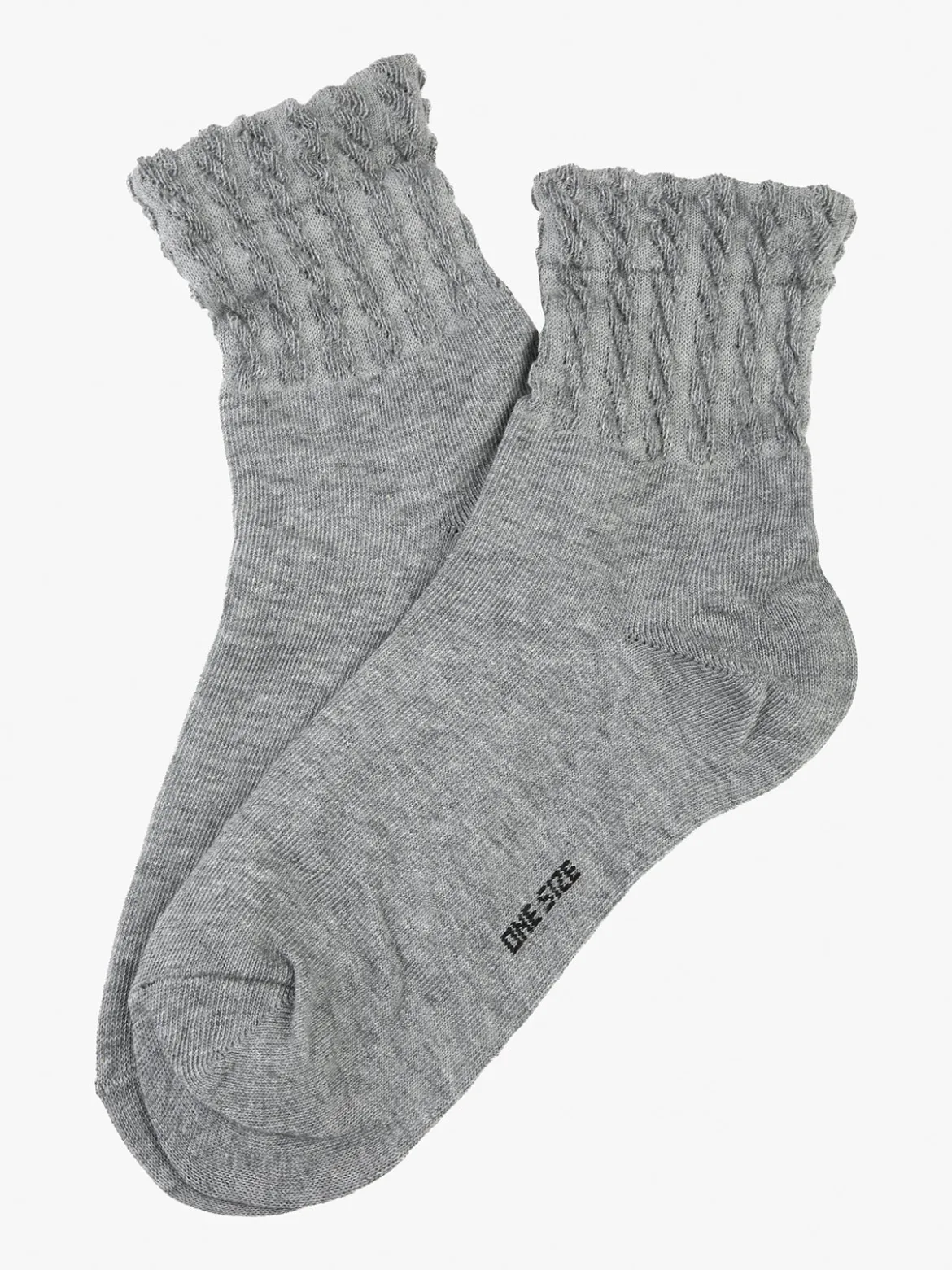 Enrico Coveri Calze corte da donna in caldo cotone - grigio