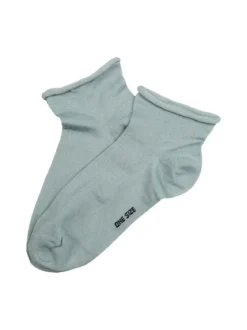 Enrico Coveri Calze corte da donna in cotone mercerizzato - acqua marina
