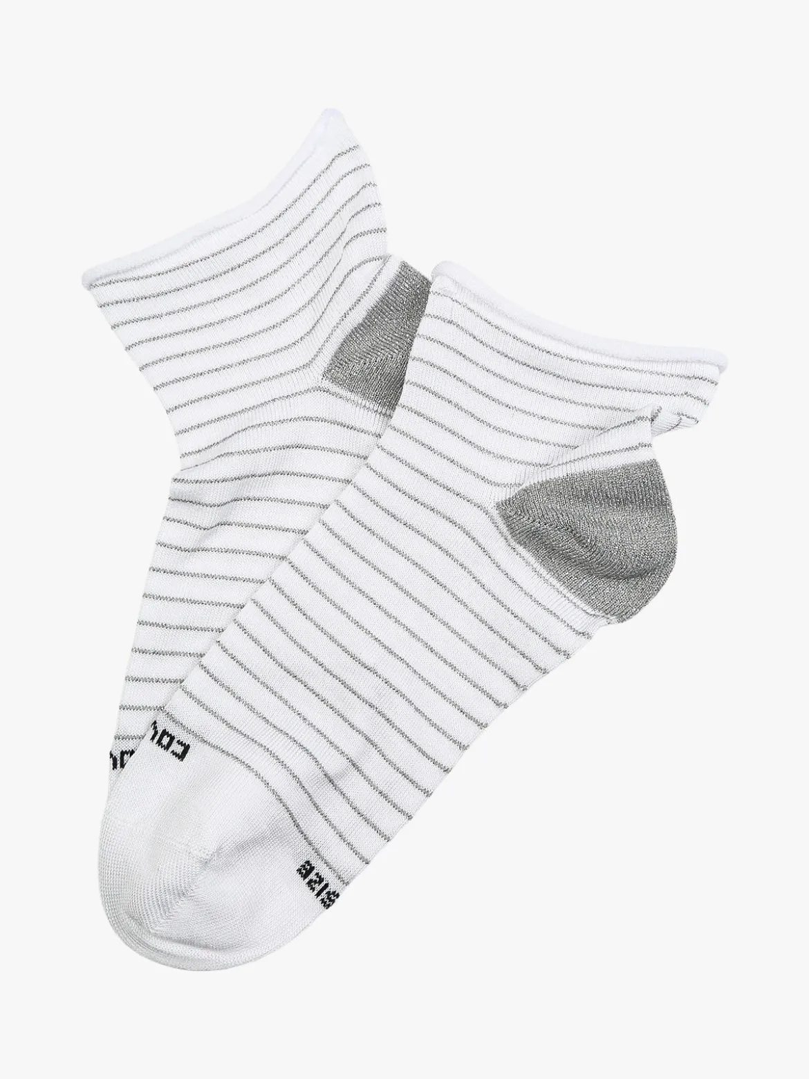 Enrico Coveri Calze corte da donna in cotone mercerizzato - bianco