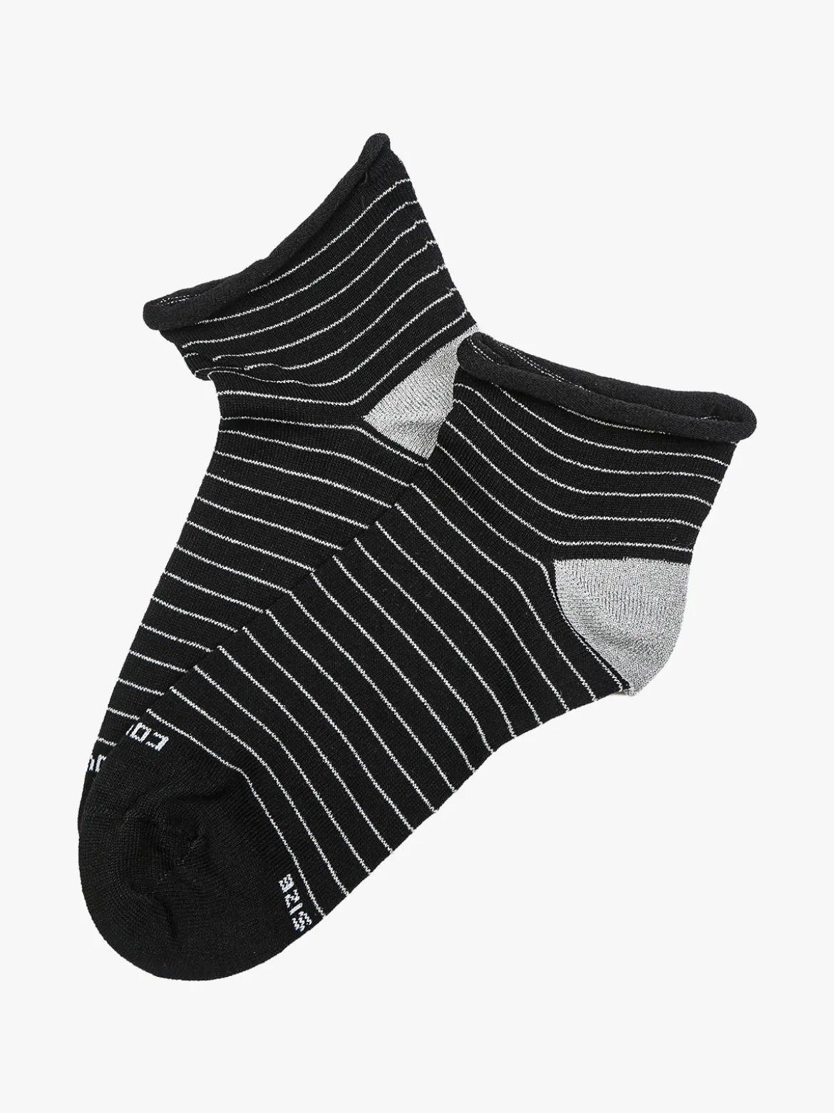 Enrico Coveri Calze corte da donna in cotone mercerizzato - nero