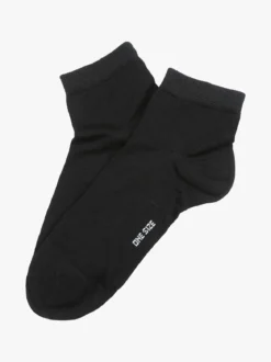 Enrico Coveri Calze corte da donna in cotone mercerizzato - nero