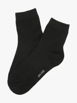 Enrico Coveri Calze corte donna in caldo cotone - nero