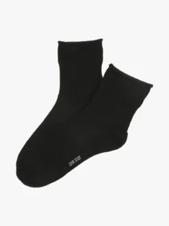 Enrico Coveri Calze corte donna in misto cashmere - nero